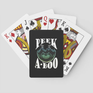 Neon Coloured Artwork - Peekabo Playing Cards