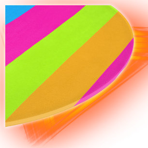 Neon Colourful Stripes    Cutting Board