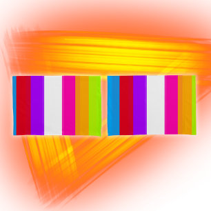 Neon Colourful Stripes    Pillowcase