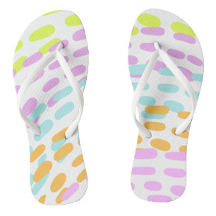 Neon colours in animal print thongs