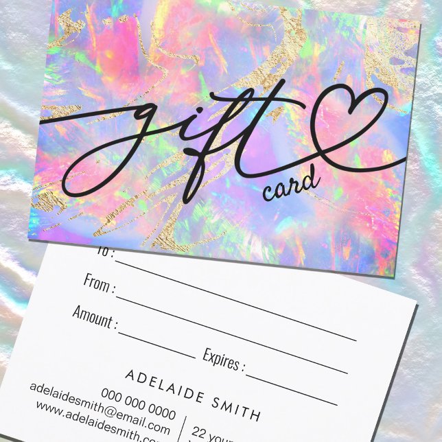 neon colours opal gift certificate (Creator Uploaded)