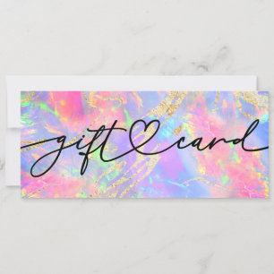 neon colours opal stone gift certificate