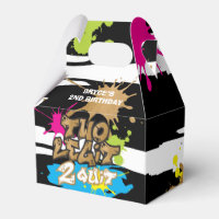 Neon Colours Two Legit 2 Quit Birthday Favour Box