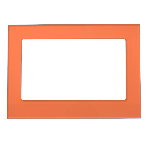Neon Coral Solid Colour   Classic Magnetic Frame