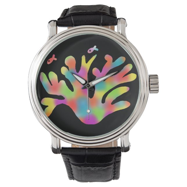 Neon coral  watch (Front)