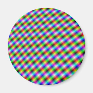 Neon Crosshatch Magnet