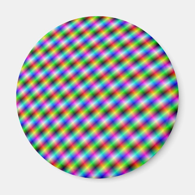 Neon Crosshatch Magnet (Front)