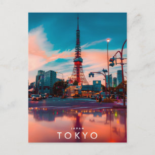 Neon Crown of Tokyo: Tokyo Tower in the Heart 2026 Holiday Postcard