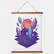 Neon Crystalscape – 80s Vapour Gem Vibes