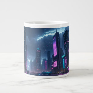 Neon Cyber City Mug – Dive into the Future!
