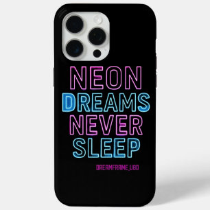 Neon Cyberpunk Motivation design iPhone 15 Pro Max Case
