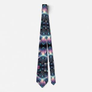 Neon Cyberworld Tie