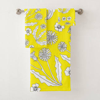 Neon Dandelion Towel Set