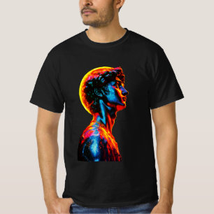 Neon David Statue T-Shirt
