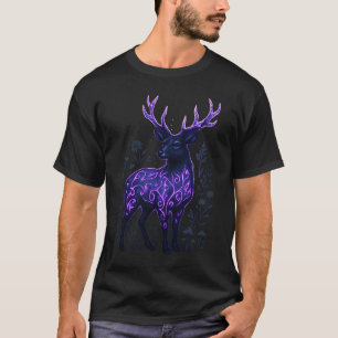 Neon Deer Runes T-Shirt
