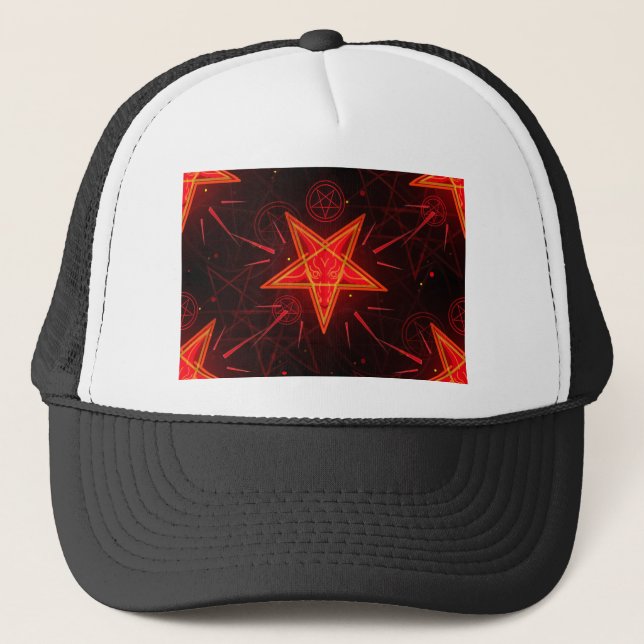 neon demon trucker hat (Front)