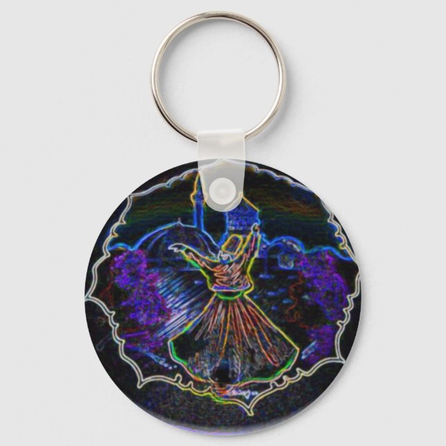 Neon Dervish Keychain (Front)