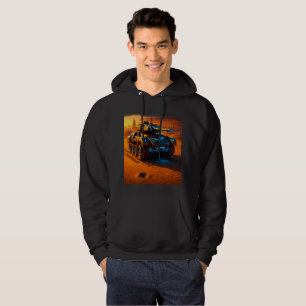 Neon Desert Tank Hoodie – Futuristic Sci-Fi Combat