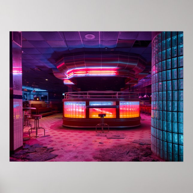 Neon Diner Poster (Front)