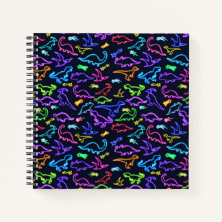 Neon Dinosaurs Notebook