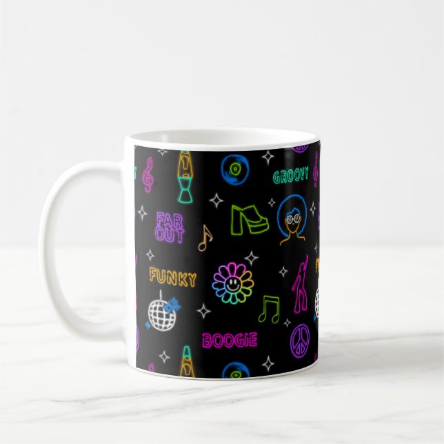 Neon Disco Coffee Mug (Left)