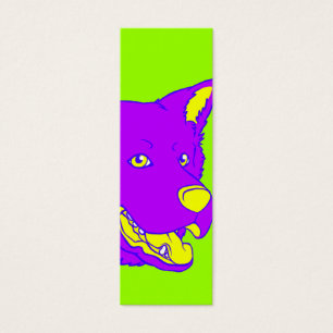 Neon Dog Bookmark
