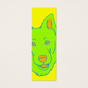 Neon Dog Bookmark