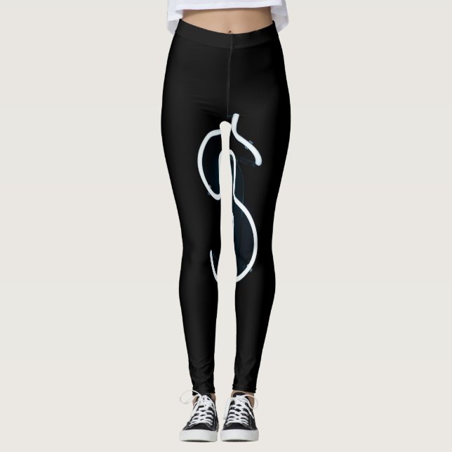 Neon dollar sign leggings (Front)