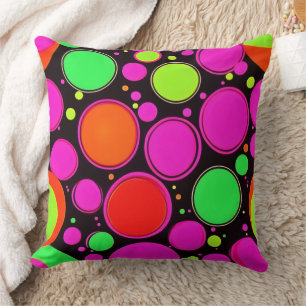 Neon Dot Party Cushion