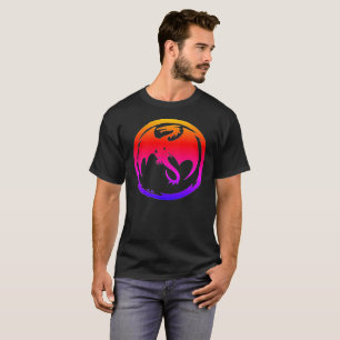 Neon Dragon black T-shirt