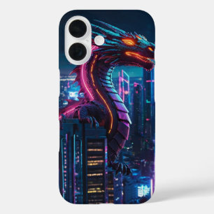 Neon Dragon Flight iPhone 16 Case