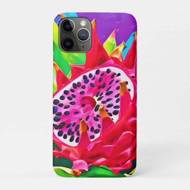 Neon Dragon Fruit Splendour Case-Mate iPhone Case (Back)