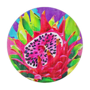 Neon Dragon Fruit Splendour Cutting Board