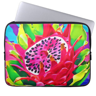 Neon Dragon Fruit Splendour Laptop Sleeve
