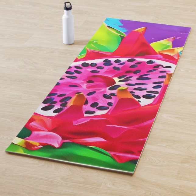 Neon Dragon Fruit Splendour Yoga Mat (In Situ)