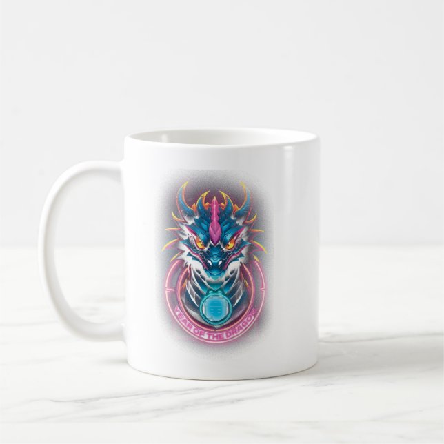 Neon Dragon Mug (Left)