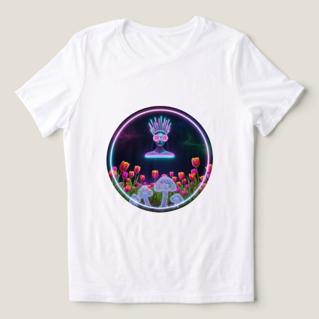 Neon Dream Bloom Tee ✨🌷 (Design Front)