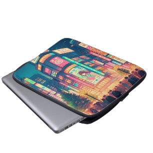 Neon Dreams of Shibuya Laptop Sleeve