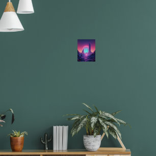 Neon Dreams: Retro Futurism Wall Art