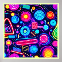 Neon Dreamscape: A Vibrant Abstract Art