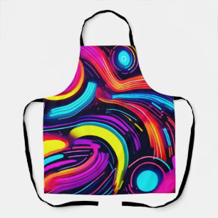 Neon Dreamscape Art Apron