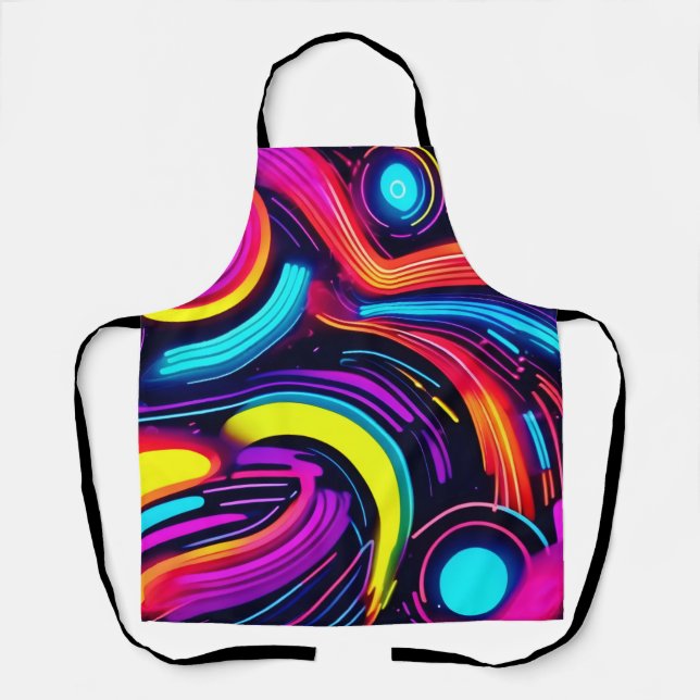 Neon Dreamscape Art Apron (Front)
