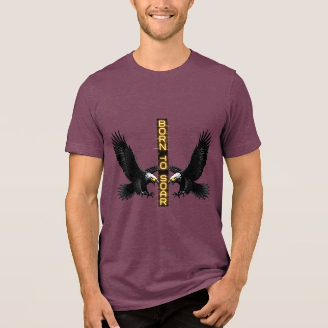 Neon Eagle Motivational Gaming Tee (Front)