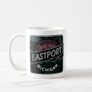 Neon Eastport Michigan Coffee Mug