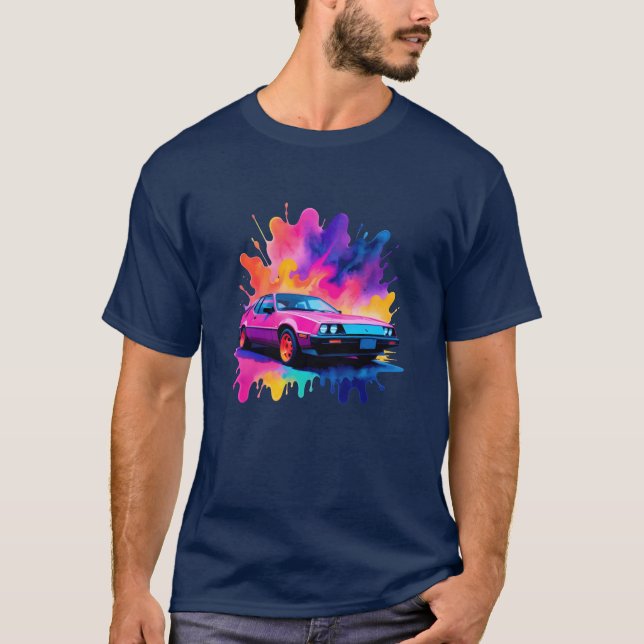 Neon Echoes Car T-Shirt (Front)