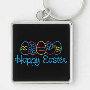 Neon Eggs - Key Ring