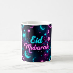 Neon Eid Mubarak Celebration  Coffee Mug