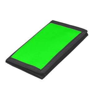 Neon Electric Green Solid Colour   Classic Trifold Wallet