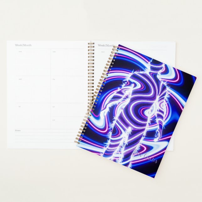 Neon Energy Human Silhouette Planner (Display)