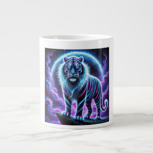 Neon Energy Tiger Jumbo Speciality Mug Design.